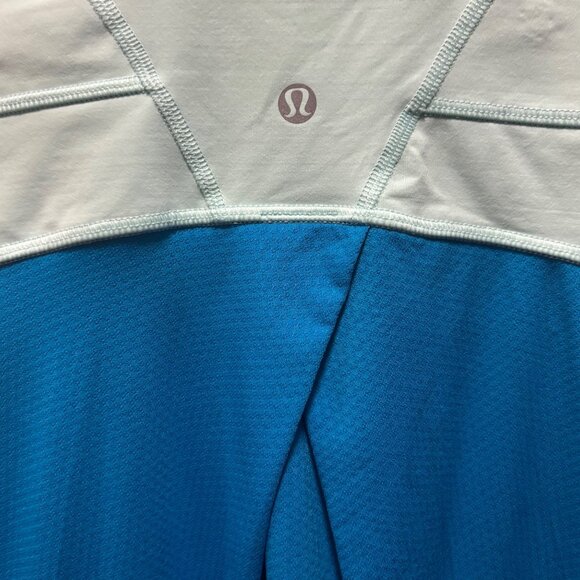 Lululemon Womens Run Tame Me Tank Beach Blanket Blue Aqua Size 6 - Picture 7 of 10